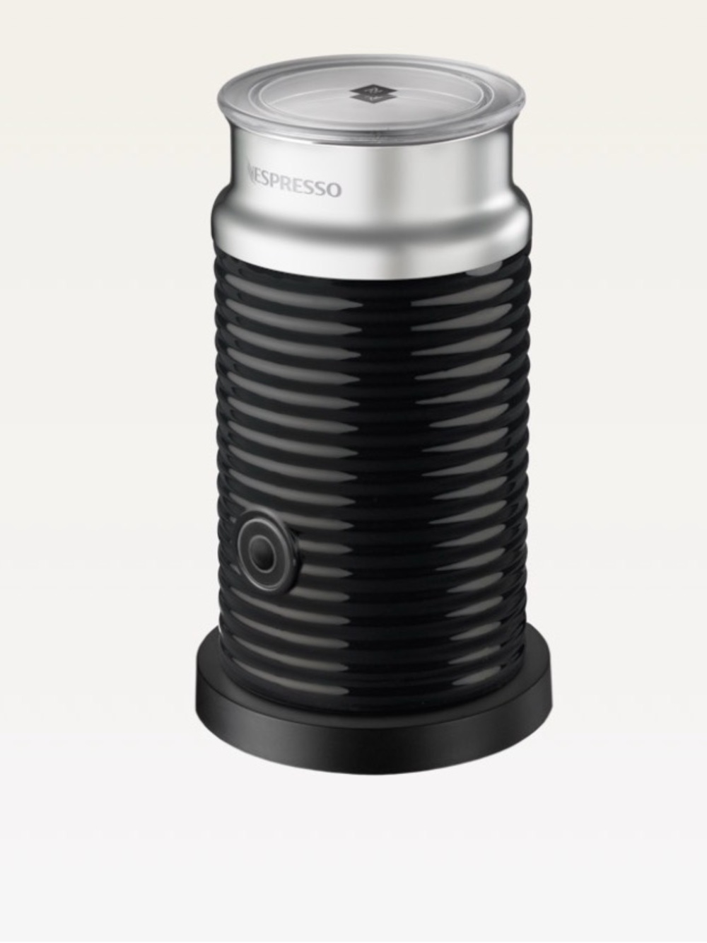 Nespresso Black and Silver Milk Frother - Ripple Body